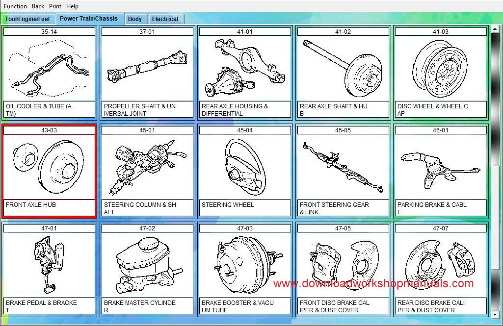 Lexus Electronic Parts Catologue